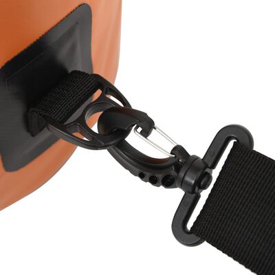 vidaXL Trockensack mit Reißverschluss Orange 30 L PVC