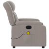 vidaXL Massagesessel Elektrisch Taupe Stoff