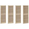 vidaXL Schrankt&uuml;r mit T&uuml;r 4 pcs Natur 49,5 x 2,1 x 140,5 cm