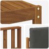 vidaXL Outdoor-Sofagarnitur mit Kissen 5 pcs Natur und Anthrazit
