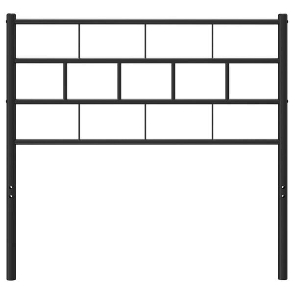 vidaXL Ersatz-Kopfteil Metall Schwarz 90 cm