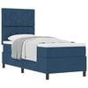 vidaXL Boxspringbett mit Kopfteil Blau 80 x 200 cm Stoff
