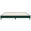 vidaXL Boxspringbett ohne Matratze Dunkelgr&uuml;n 200x210 cm Samt