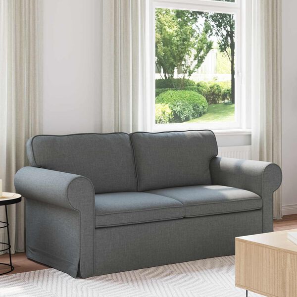 vidaXL Sofa Dunkelgrau Gesamtabmessungen: 175 x 82 x 80 cm (B x T x H)