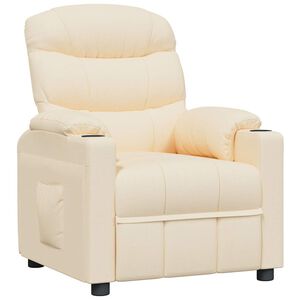 vidaXL Relaxsessel Creme Stoff