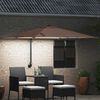 vidaXL Garten-Sonnenschirm Taupe 248,5 x 247,5 x 160 cm