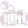 vidaXL Badezimmerschrank mit T&uuml;r Altholz 90 x 33 x 60 cm Holzwerkstoff