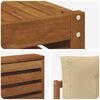 vidaXL Sofagarnituren 9 pcs Natur und Beige Massivholz Akazie