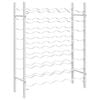 vidaXL Weinregal f&uuml;r 48 Flaschen Wei&szlig; Metall
