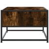 vidaXL Couchtisch R&auml;uchereiche 100x50x35 cm Holzwerkstoff und Metall
