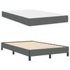 vidaXL Boxspringbett mit Matratze Dunkelgrau 120 x 200 cm Stoff
