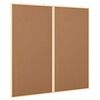 vidaXL Info-Tafel 100 x 100 x 1,4 cm Massivholz Kiefer Braun Klappbar