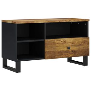 vidaXL TV-Schrank 80x33x46 cm Massivholz Mango & Holzwerkstoff