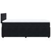 vidaXL Boxspringbett mit Matratze Schwarz 100x200 cm Samt