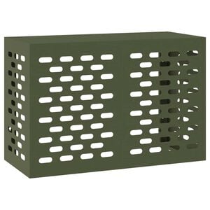 vidaXL Klimaanlagenabdeckung Olivgr&uuml;n 90 x 40 x 60 cm Stahl