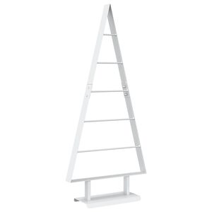 vidaXL Metall Weihnachtsbaum KUOPIO 90 cm Stahl Wei&szlig;