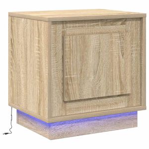 vidaXL Nachttisch Sonoma-Eiche 44 x 34,5 x 45 cm Holzwerkstoff