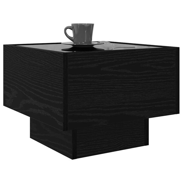 vidaXL Couchtisch Schwarz Eichen-Optik 40 x 40 x 30 cm Holzwerkstoff