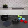 Princess 10-tlg. Hei&szlig;luftfritteuse-Zubeh&ouml;r-Set 3,2L Metall und Silikon
