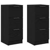 vidaXL Sideboard 2 stk. Schwarz Eichen-Optik 30 x 30 x 70 cm