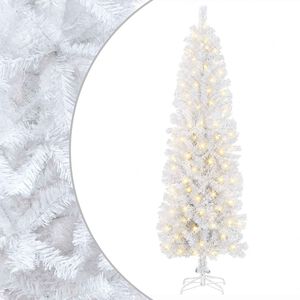 vidaXL K&uuml;nstlicher schlanker Weihnachtsbaum 180 cm 300 LEDs