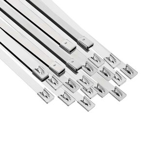 vidaXL Kabelbinder 25 stk. 7,9 x 600 mm Silber