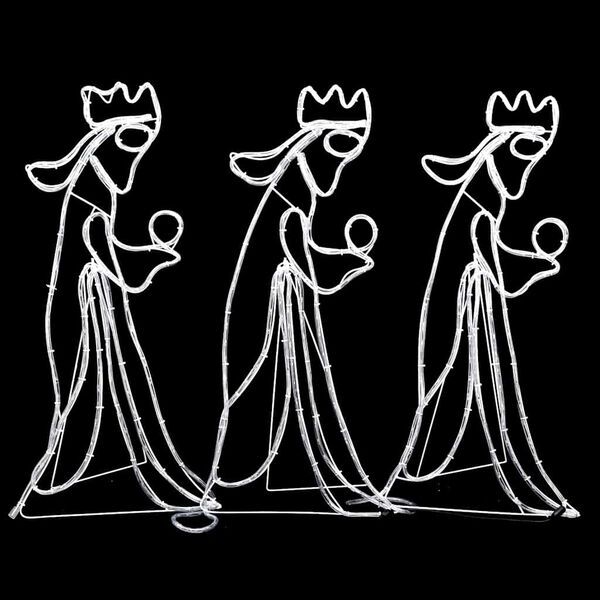 vidaXL LED-Silhouette Drei Könige 504 LEDs 99,5x45,5 cm