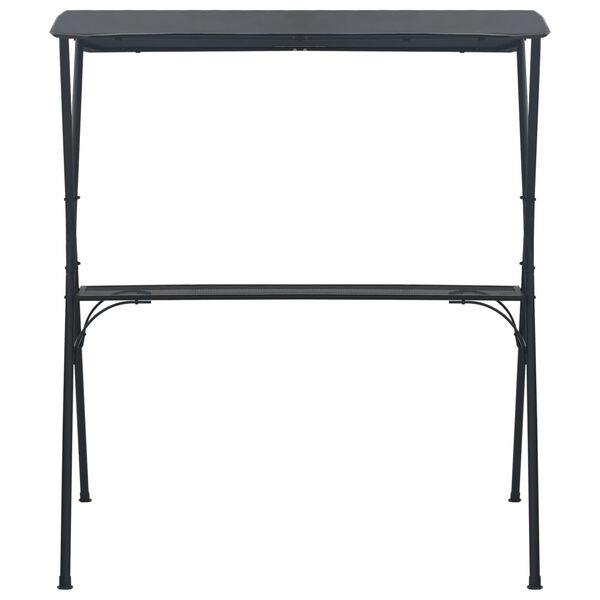 vidaXL Party-Bartisch mit Dach 175x150x207 cm Anthrazit Stahl