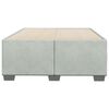 vidaXL Bettgestell ohne Matratze Hellgrau 120x200 cm Samt