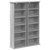 vidaXL CD Regal 2 Stk. Sonoma-Grau 60 x 17 x 92 cm Holzwerkstoff