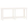 vidaXL Werkbank Wei&szlig; 180x50x80 cm Massivholz Kiefer