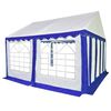 vidaXL Gartenzelt PVC 3x4 m Blau und Wei&szlig;
