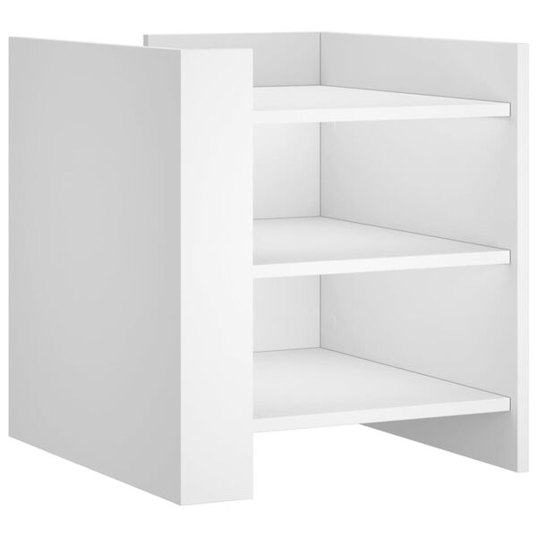 vidaXL Nachttisch Wei&szlig; 45x50x50 cm Holzwerkstoff