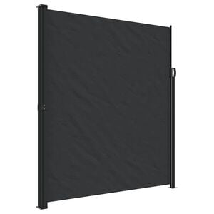 vidaXL Seitenmarkise Ausziehbar Schwarz 220x500 cm