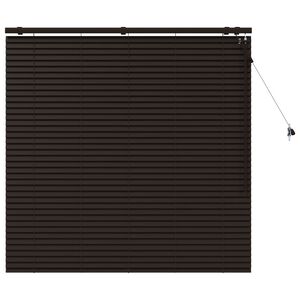 vidaXL Venezianische Jalousie Dunkelbraun 130 x 130 cm 35 mm