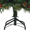 vidaXL Künstlicher klappbarer Weihnachtsbaum Grün 120 cm PE und PVC
