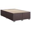vidaXL Boxspringbett mit Matratze Dunkelbraun 120x200 cm Stoff