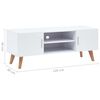 vidaXL TV-Schrank Weiß 120×40×46 cm MDF
