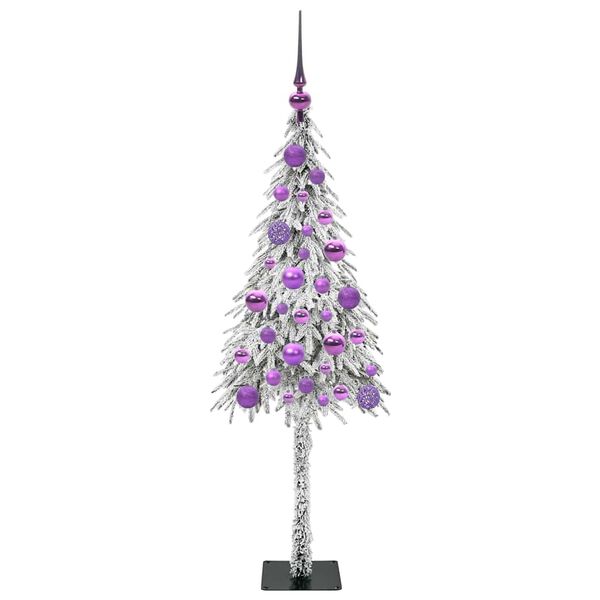 vidaXL Weihnachtsbaum mit 150 LEDs Wei&szlig; 120 cm PE und Stahl