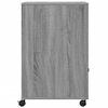 vidaXL Druckerständer mit Rollen Grau Sonoma 60x48x74 cm