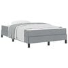 vidaXL Boxspringbett mit Matratze Hellgrau 120 x 190 cm Stoff