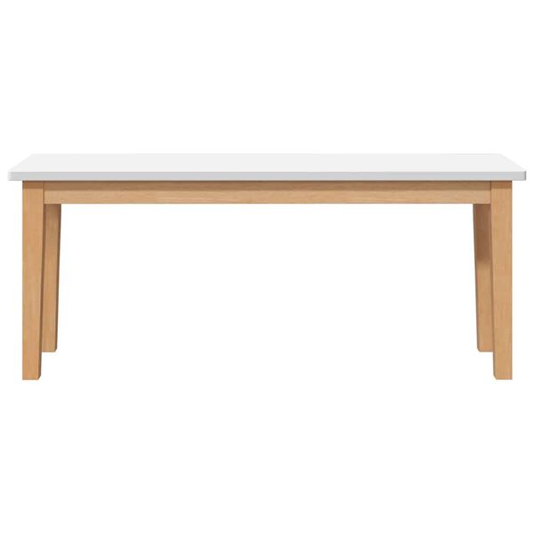 vidaXL Bank 110 cm Massivholz Gummibaum