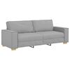 vidaXL Sofa 3 pcs Wolkengrau Leinenmischgewebe