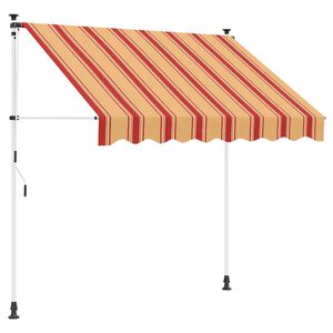vidaXL Manuell einziehbare Markise Mehrfarbig 250 x 115 x 300 cm