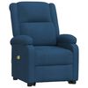 vidaXL Massagesessel mit Aufstehhilfe Blau Stoff
