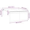 vidaXL Einziehbare Markise Creme 300 x 250 cm Polyester und Aluminium