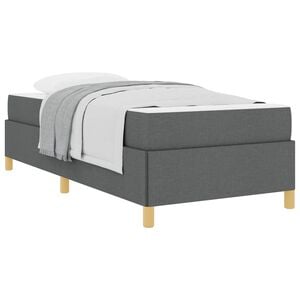 vidaXL Bettrahmen Dunkelgrau 80 x 200 cm Stoff