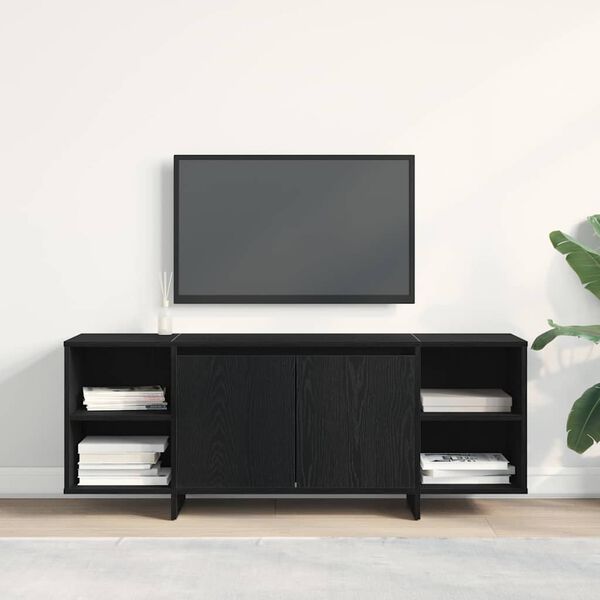 vidaXL TV-Schr&auml;nk Schwarz Eichen-Optik 120 x 30 x 40,5 cm