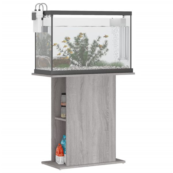 vidaXL Aquariumst&auml;nder Grau Sonoma 75x36x72,5 cm Holzwerkstoff