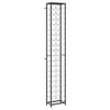 vidaXL Weinregal f&uuml;r 57 Flaschen Schwarz 34x18x200 cm Schmiedeeisen